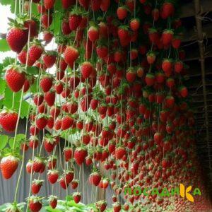 Клубника ампельная Анастасия купить по цене от 370р. в интернет-магазине «Посадика» с доставкой почтой в в Кызыле и по всей России – [изображение №1].